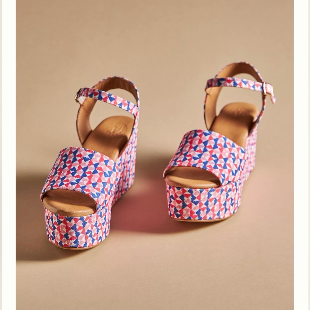 Penelope Chilvers Margarita Geometric Platform Heels